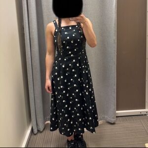 Navy Blue Floral Ann Taylor Factory Maxi Dress